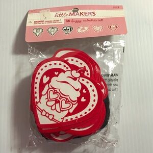 New In Bag Little Makers 36 Fuzzy Valentine Cards Kit